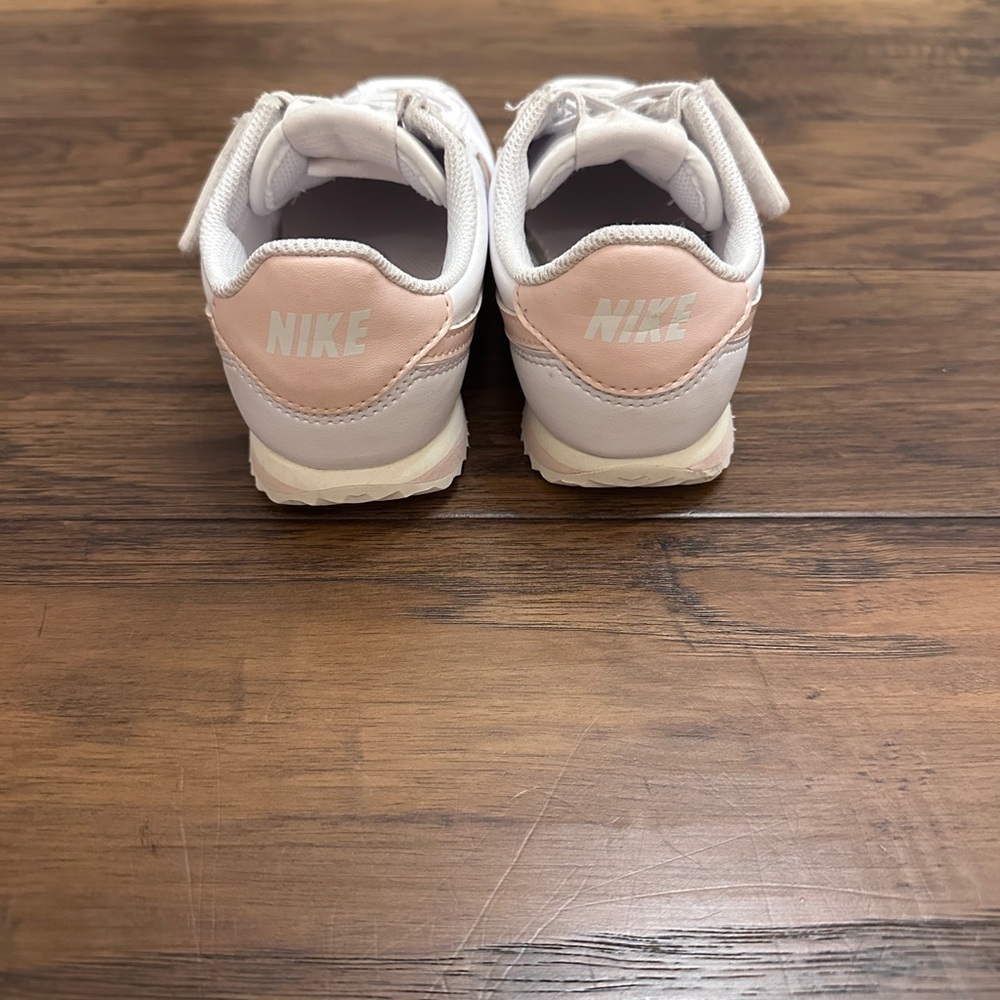 Nike Kids' Pink & White Cortez EasyOn Sneakers - Picture 5 of 7